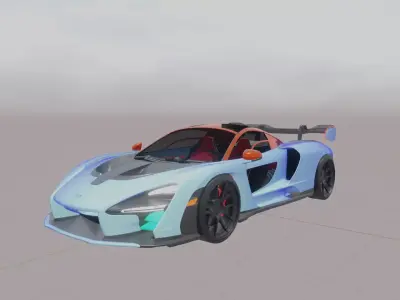 Realistic Maclaren senna  3D print model