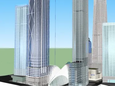 One World Trade Center Area 3D model