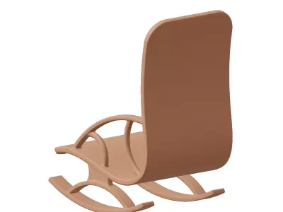 Plastic Premium Rocking Chair Toy 3D model