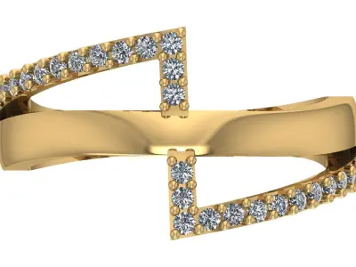 Engagement Ring Free 3D print model 15