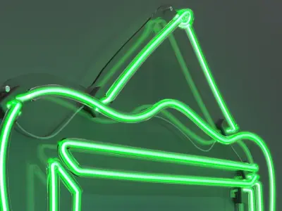 Picture Frame 2 - Neon Sign 3D model