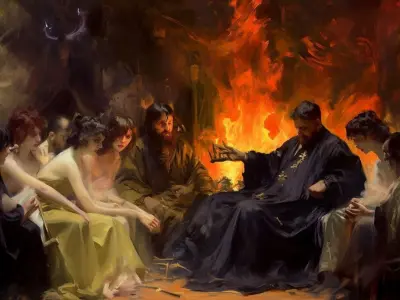 14 horror paintings 3D model