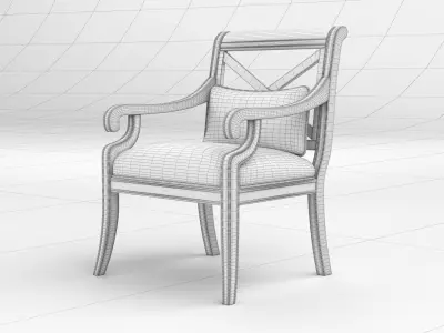 x back chair Free 3D model