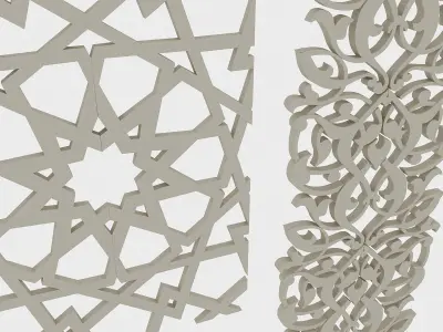 Classical Patterns Low-poly 3D model