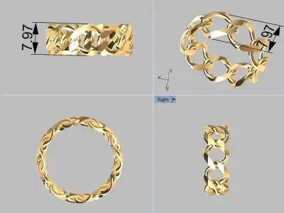 RING CHAIN 3D print model