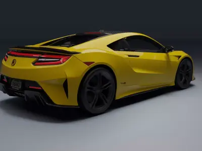 Acura NSX Type S Low-poly 3D model