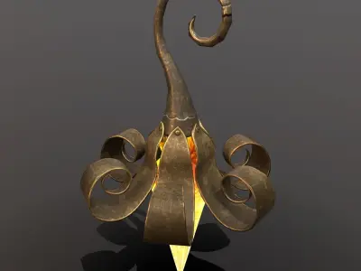 hanging lamp Free low-poly 3D model