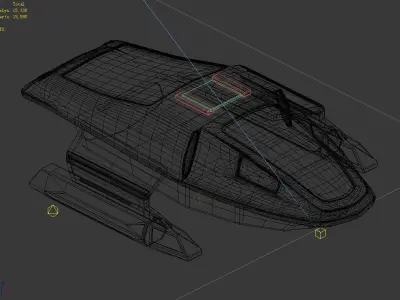 Space-transportation warehouse 01 3D model