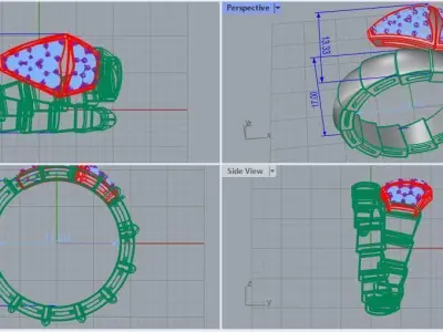 snake 3D print model buy