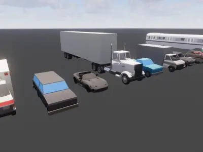 41 Car Models Revit 2015 3D model