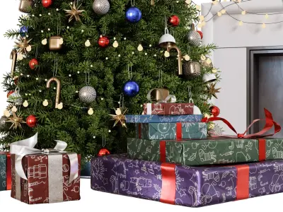 Christmas Trees - Happy New Year 3D model