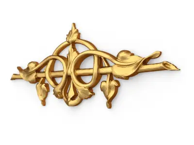 Classic carved decor ornament 502 3D print model