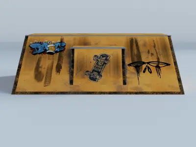 Skate Park Low-poly 3D model