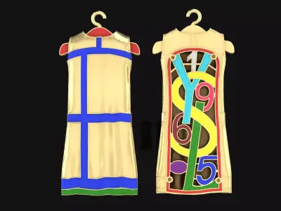 Pendant Dress YSL 3D print model