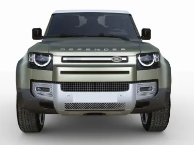 Land Rover Defender 90 2020 Low-poly 3D model