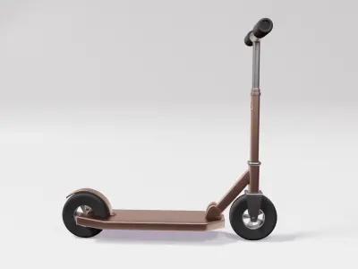 scooter game ready asset with texture 3D model