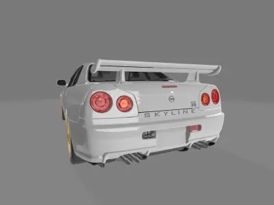 Skyline GT-R R34 2001 3D model