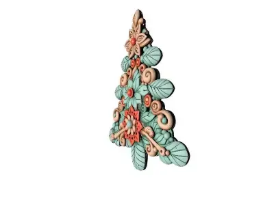 Christmas Tree 3D Printable Model 3D print model