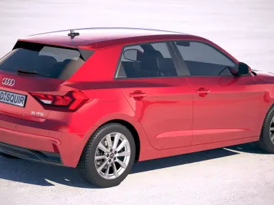 Audi A1 2019 3D model