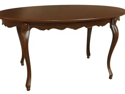 Classic wood table 1500 3D model