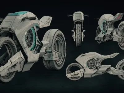Cyberbike VFX Asset 3D model