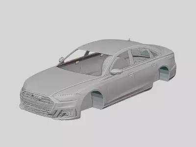 Audi S8 2020 Printable Body 3D print model