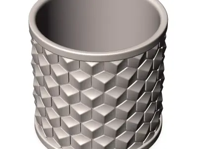 Honeycomb Pen Holder 3d model for 3d printing 3D print model