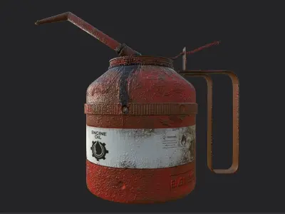Oil Can  Low-poly 3D model