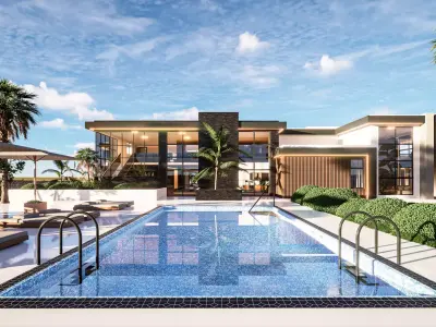 Casa Moderna - Arquitectura - 600 metros cuadrados 3D model