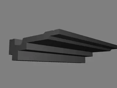 Cornice Moulding Low-poly 3D model