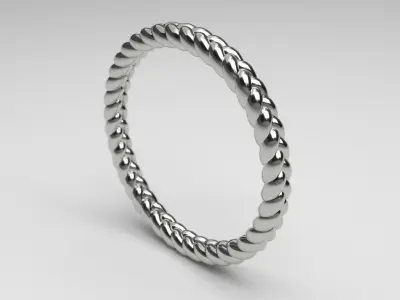 Braided Ring US Size 6half 3D print model