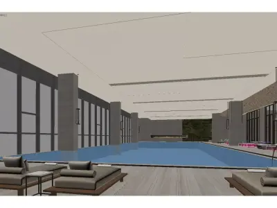 indoor swimming pool 3D model