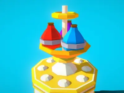 HIE Potion Shop N1 Low-poly 3D model