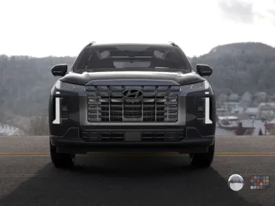 Hyundai Palisade 2024 SUV -hyper real-Rigged and Render Ready Low-poly 3D model