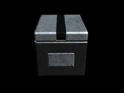 Sci-Fi Crate Free low-poly 3D model buy