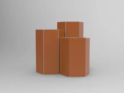 Axo Vase Low-poly 3D model