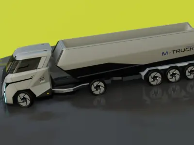 Truck concept TRK 23  Low-poly 3D model