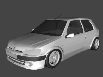 106 gti Low-poly 3D model