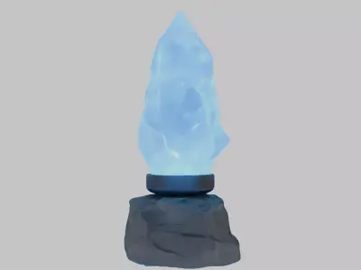 Glowing Crystal Low-poly 3D model