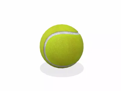 Tennis Ball Low-poly PBR Free low-poly 3D model