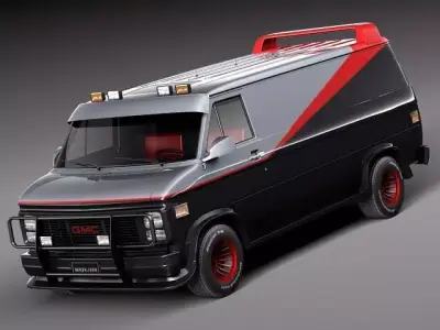 GMC vandura A-Team 3D model