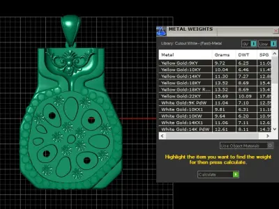 JOYALUKKAS GOLD PENDANT 3D PRINTABLE MODEL  3D print model