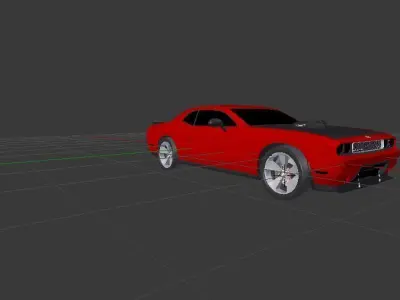 Dodge Chellenger SRT10 Low-poly 3D model