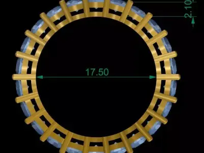 Diamonds Ring 02 3D print model