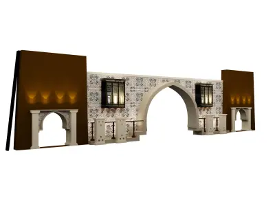 Booth Exhibition Stand a560a 3D model