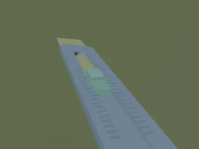 Paper Cutter Low-poly 3D model