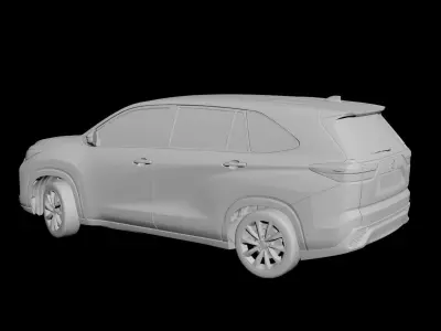 Toyota Innova Hycross Low-poly 3D model