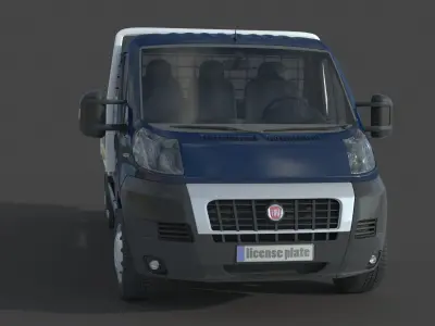 Fiat Ducato  Open Laadbak Euro 4 3D model