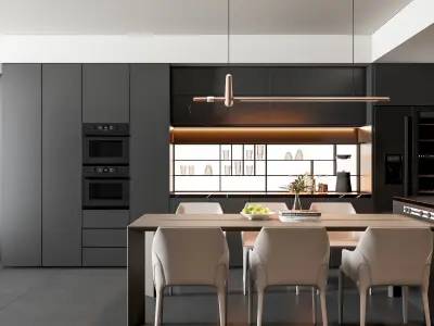 Kitchen Modern interior 81 3D model