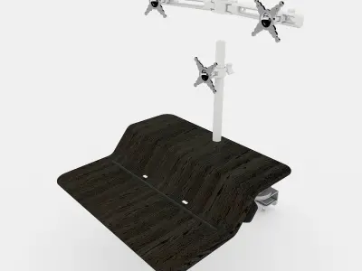 Lotus RT Sit-Stand Workstation  Single-Dual 3D model